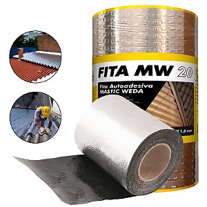 Fita Multiuso Asfáltica Auto Adesiva 20cmx10m