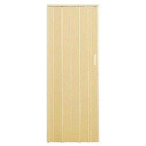 Porta Sanfonada Plástico PVC Bege 2,10x0,80m Permatex