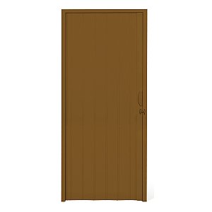 Porta Sanfonada Plástico PVC Mogno 2,10x0,90m Multilit