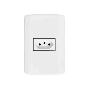 Tomada 2P+T 10A Linha Modular Pluzie