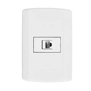 Tomada De Rede C/ Keystone Branco 4x2 Rj45