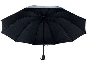 12 Unidades de Guarda Chuvas Mini Manuais Contra Vento Lisos Cabo Reto Tamanho Casarão Ref. 3053 P