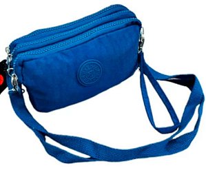Bolsa Feminina Transversal Pequena Em Nylon Tactel Resinado Ref. 4822