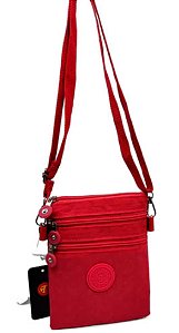 Pacote de 06 Bolsas Femininas Transversais Pequenas Em Nylon Tactel Resinado Ref. 6800