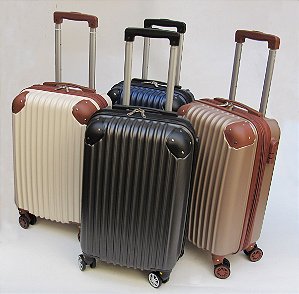 Mala De Viagem 10 Kg Bordo Expansiva Colorida Em ABS