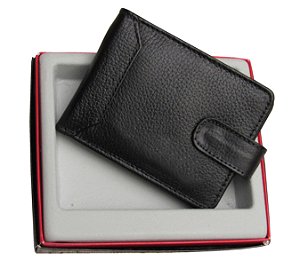 Carteira Masculina Com Fecho Com Proteção Anti Furto Em Couro Legítimo Bravelly Ref. 345