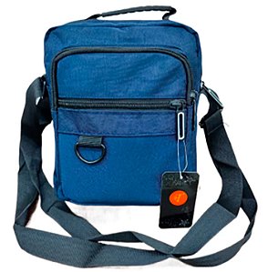 Bolsa Masculina Transversal Unissex Em Nylon Poliéster Resinado Ref. 6310