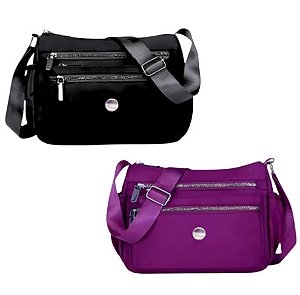 Bolsa Transversal Feminino Carteiro Casual com Alça Ombro Tiracolo Ref. 6182