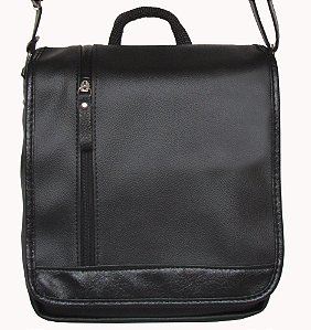 Bolsa Transversal Média estilo Carteiro Em P.U Sintético Ref. 112