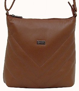 Bolsa Feminina Transversal em Couro 100% Legítimo Ref. 244