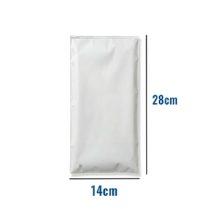 Saco Zip EVA Fosco com Trilho Transparente - 14x28