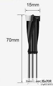 Broca H10 x15x70mm para Tambor Minifix