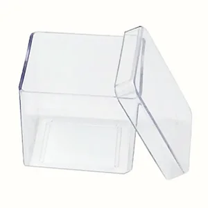 30 Caixinha Acrílica 4x4 Transparente Lembrancinha