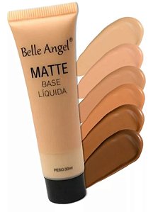 BASE LIQUIDA MATTE (6 CORES) -BELLE ANGEL -COR 02