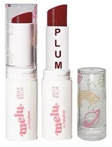 Jelly Balm Labial "Plum"Melu By Ruby Rose Hidratante Cores Sabores