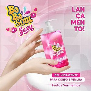 GEL HIDRATANTE BEIJAVEL BABASOUL SEXY FRUTAS VERMELHAS SOUL 280ML
