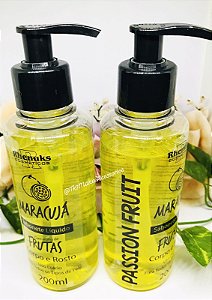 Sabonete Liquido CORPO E ROSTO   MARACUJÁ Aroma de Frutas  Uso Diário Rhenuks