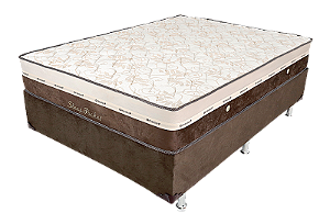 (A) CONJUNTO BOX (BASE + COLCHÃO) MOLAS ENSACADAS INDIVIDUAIS  CASAL 1,38 X 1,88