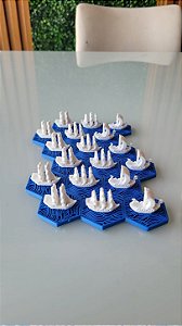 Castles of Burgundy Edição Especial Kit 3D Barcos