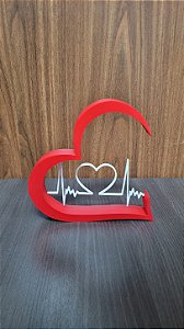 Escultura Decorativa 3D "Batidas do Amor"