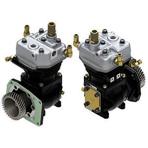 Compressor De Ar LK38 (Adap Varga) C/ Kit Instalação II15165 Fiat Pa-Carregadeira  FR10/FR11/FR12 Volkswagen 6.90 7.110 7.90 7.90S RCCS00536 RCCS0110 Marca KGM6549