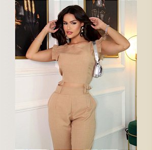 Conjunto Calça e Blusa S/ Manga