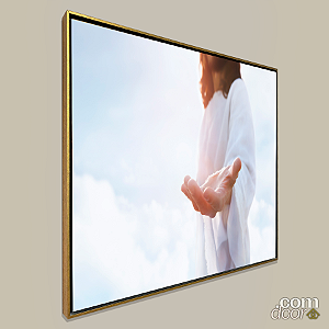 Quadro o Chamado da Fé c/ moldura flutuante