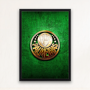 "Orgulho Alviverde"- Quadro em Canvas com moldura flutuante.