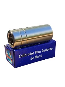 Calibrador de Cartuchos de Metal CALIBRE 20 em Aço Inox
