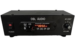AMPLIFICADOR MARCA DBL ÁUDIO AD 230-BT - DIGITAL COM BLUETOOTH