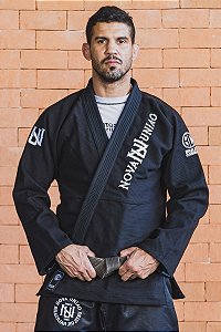 Kimono NU collab Brazil Combat Preto - Bordado