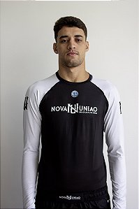 Rashguard NU collab Tauron . Manga Longa . Branca