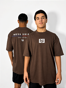 T-shirt Oversized marrom NU - masculina