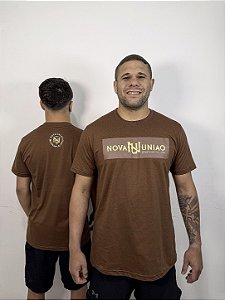 T-shirt marrom & ocre NU
