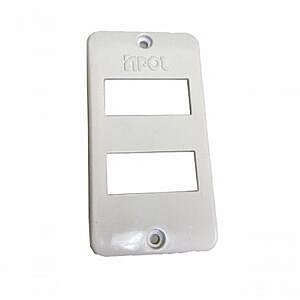 Placa Para 2 Tecla Separadas 3/4 Branco Inpol