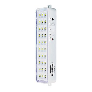 LUM. EMERGENCIA 30 LEDS 1W 50/100LM 100-240V