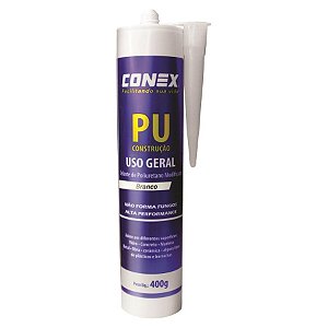 SELANTE POLIURETANO P.U. BRANCO 300ML 400GR CONEX