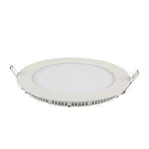 PAINEL LED EMB RED ALUM 295MM BIVOLT 24W 6.500K - BRANCO