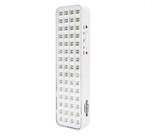 Luminária de Emergência 60 LEDs Bivolt 4W 6.500K Branco