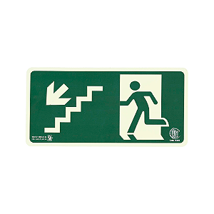 PLACA FOTOLUMINESCENTE S8 DESCIDA DIR AC