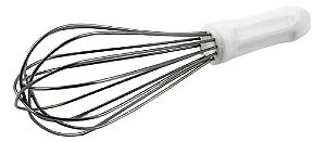 Batedor De Ovos Manual Inox 30 Cm Com Cabo De Polipropileno