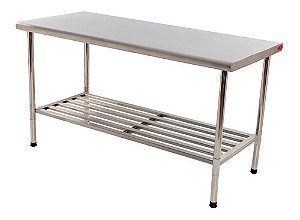 Mesa Em Aço Inox Desmontável  1,20x70