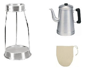 Kit Café 3 Lts Tripe+coador+cafeteira