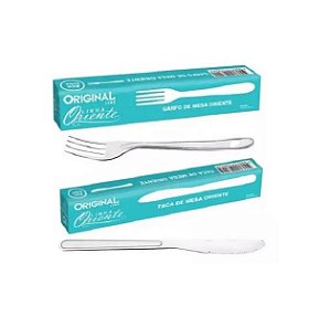 Conjunto 24 Peças Garfo E Faca Aço Inox