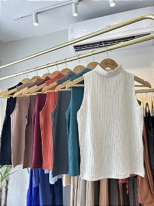 BLUSA CANELADA GOLA