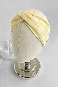 Faixa Turbante Amarelo Alegria