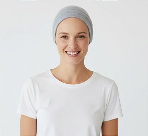 Turbante Comfort Cinza Mescla