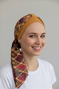 Turbante Aatma Damasco UV 50+ com Lenço Elos