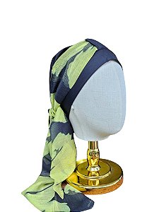 Turbante Aatma Preto UV 50+ com Lenço Entusiasmo