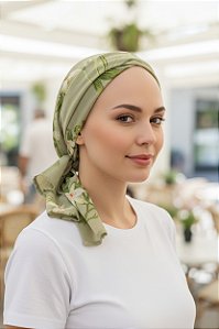 Lenço Verde Lírio | 140 x 30